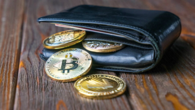 Cryptocurrency in wallet