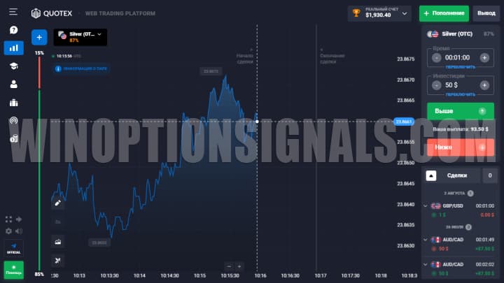 Binary options trading platform Pocket Option